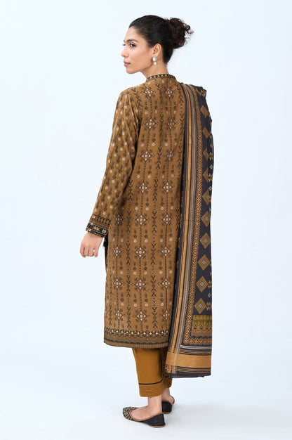 Stitched 3 Piece Yarn Dyed Jacquard Suit