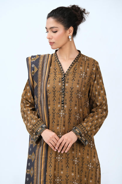 Stitched 3 Piece Yarn Dyed Jacquard Suit