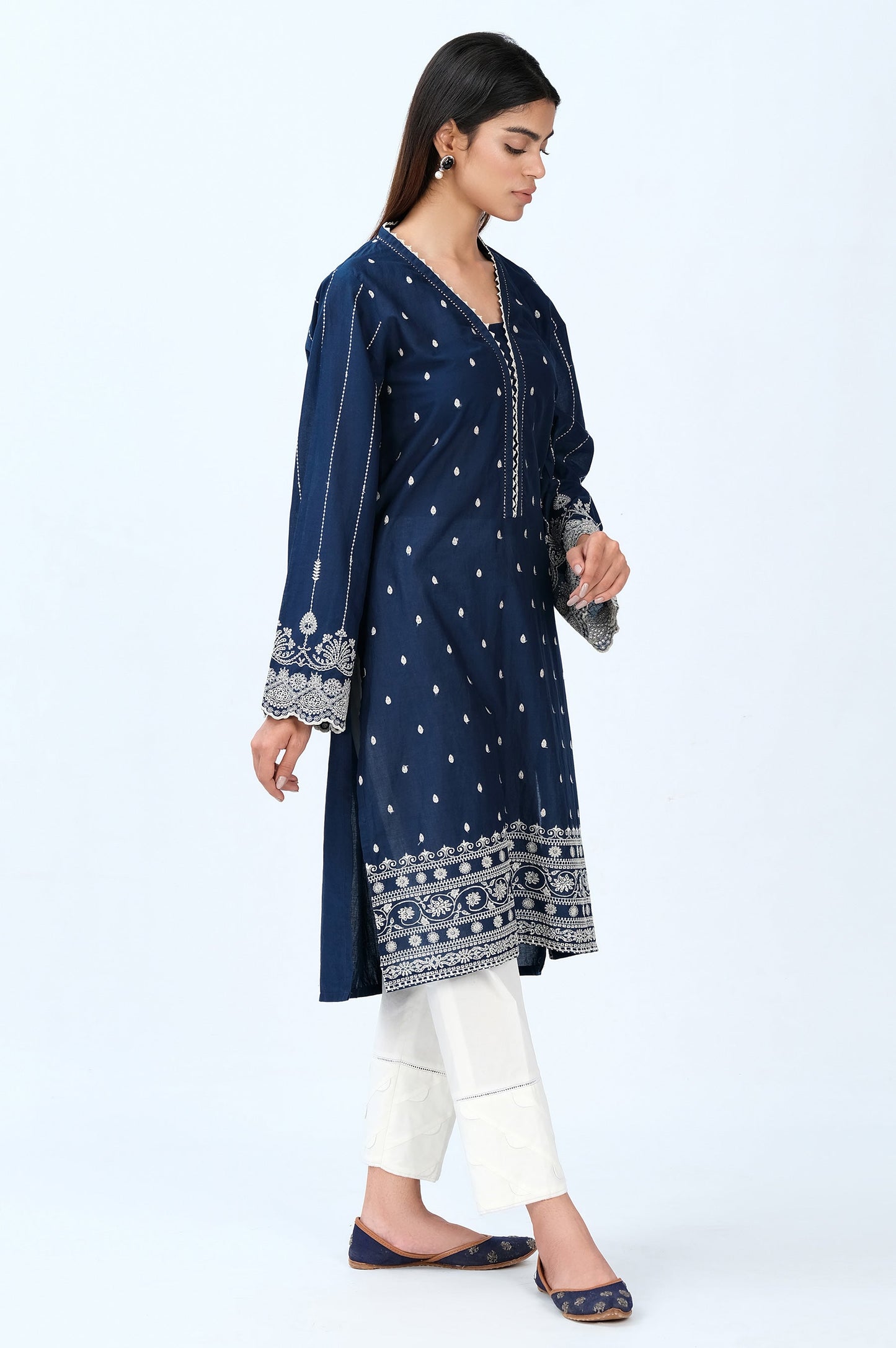 Stitched 1 Piece Chikankari Lawn Shirt