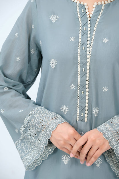 Stitched 1 Piece Chikankari Lawn Shirt