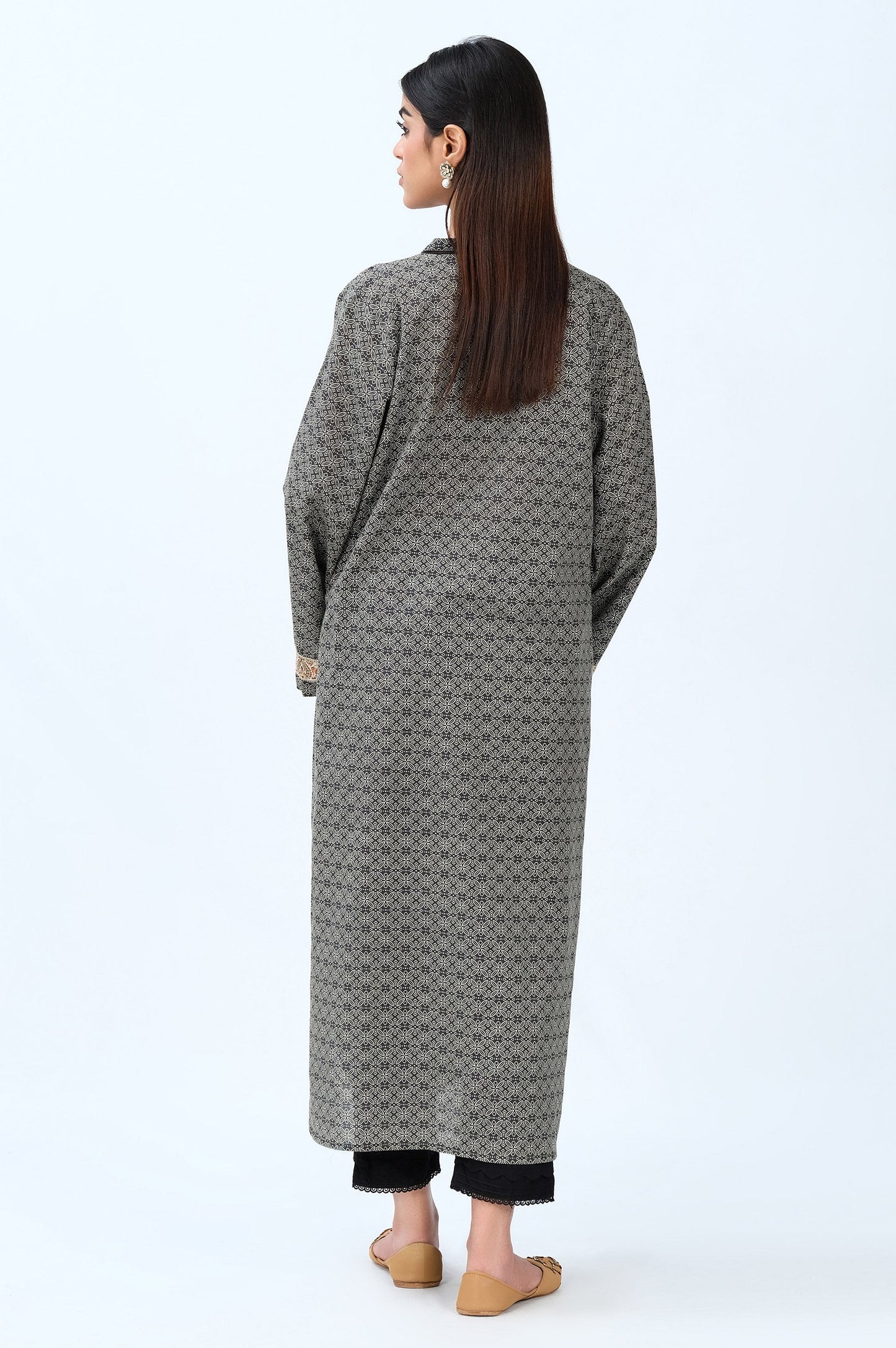 Stitched 1 Piece Digital Printed Khaddar Shirt