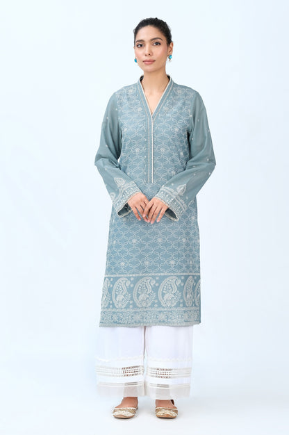Stitched 1 Piece Chikankari Lawn Shirt