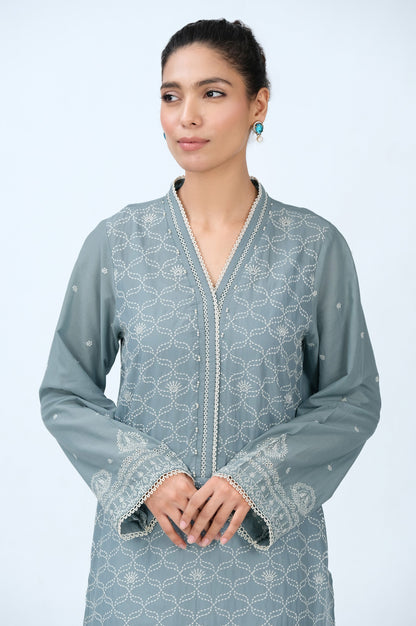 Stitched 1 Piece Chikankari Lawn Shirt