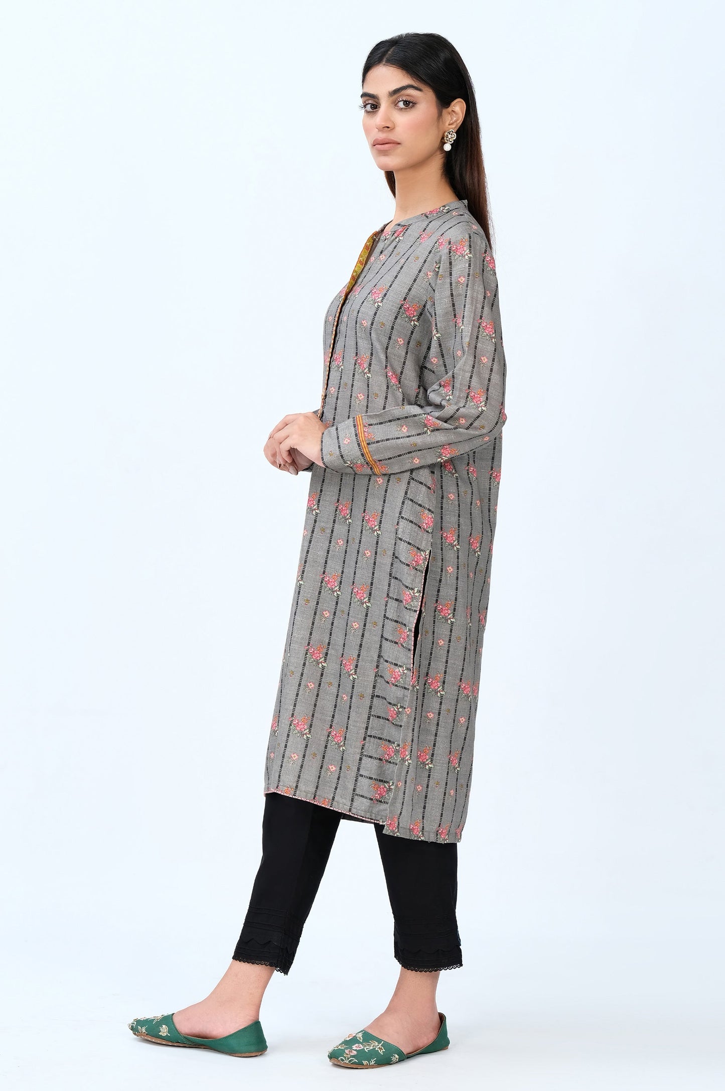 Stitched 1 Piece Digital Printed Khaddar Shirt