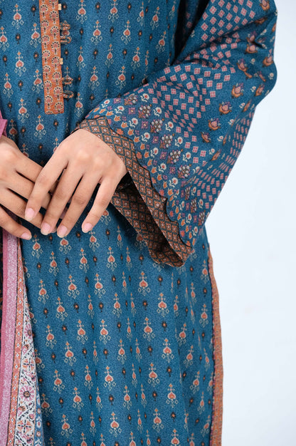 Stitched 2 Piece Printed Karandi Suit