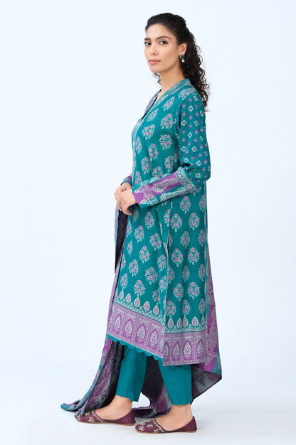 Stitched 3 Piece Yarn Dyed Jacquard Suit