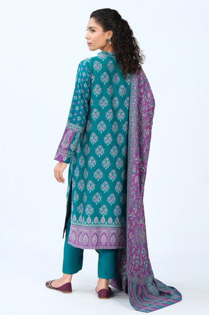 Stitched 3 Piece Yarn Dyed Jacquard Suit