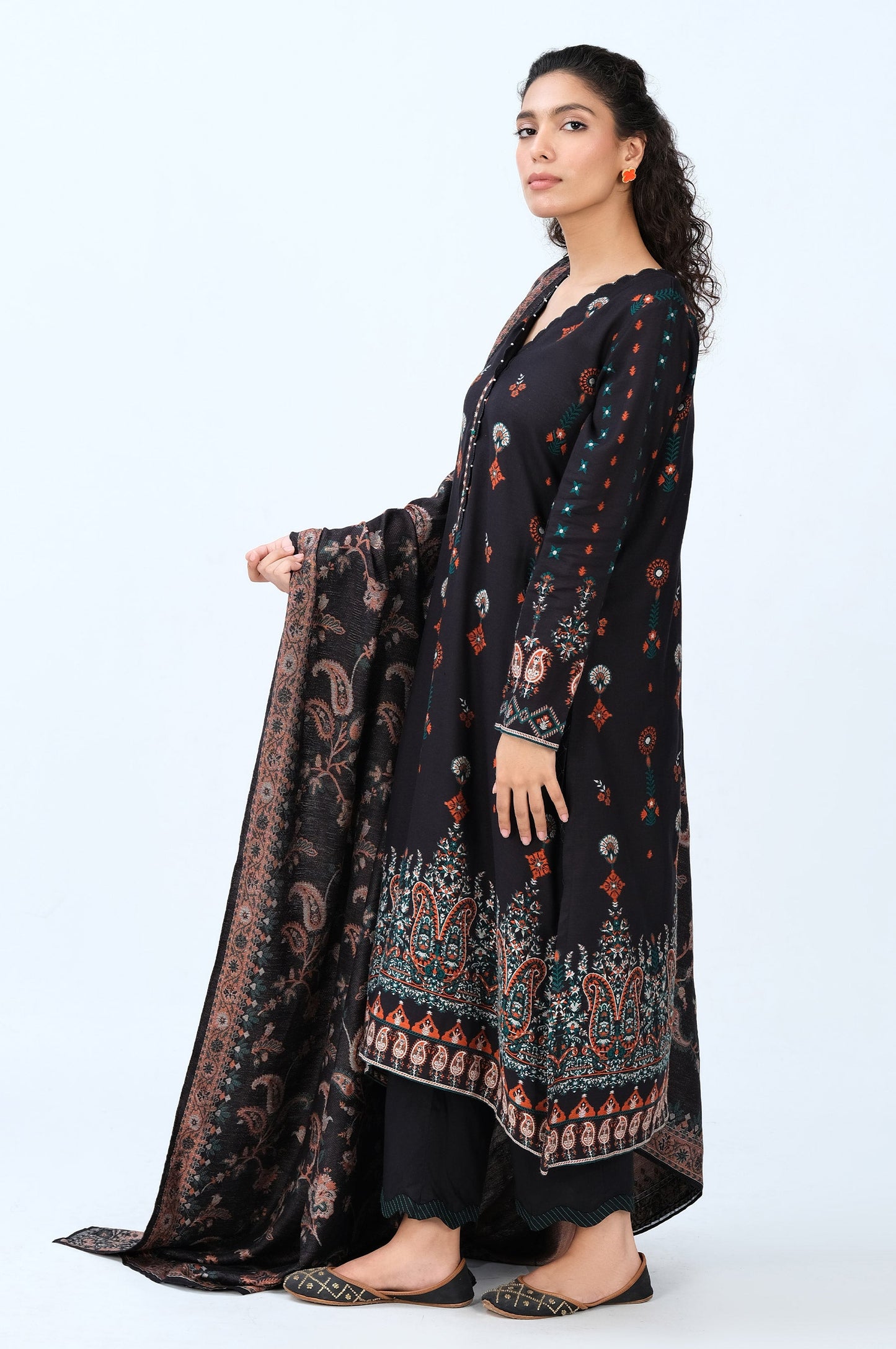 Stitched 3 Piece Yarn Dyed Jacquard Suit