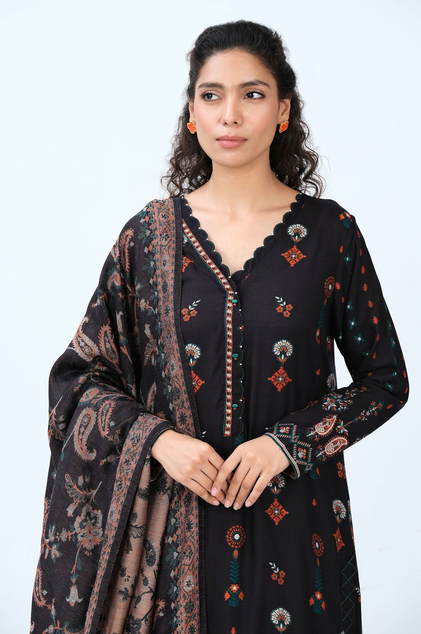 Stitched 3 Piece Yarn Dyed Jacquard Suit