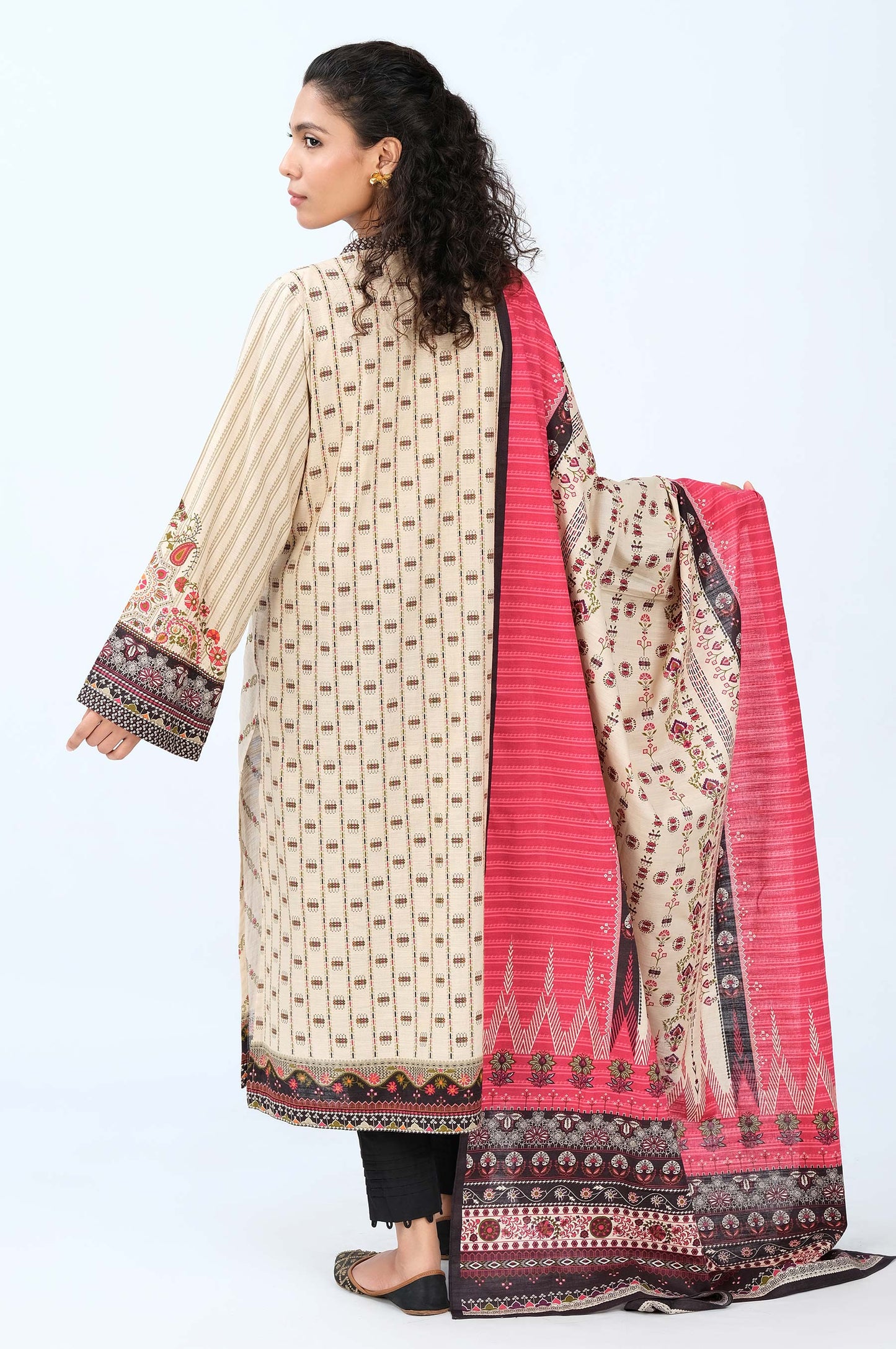 Stitched 2 Piece Printed Khaddar Suit