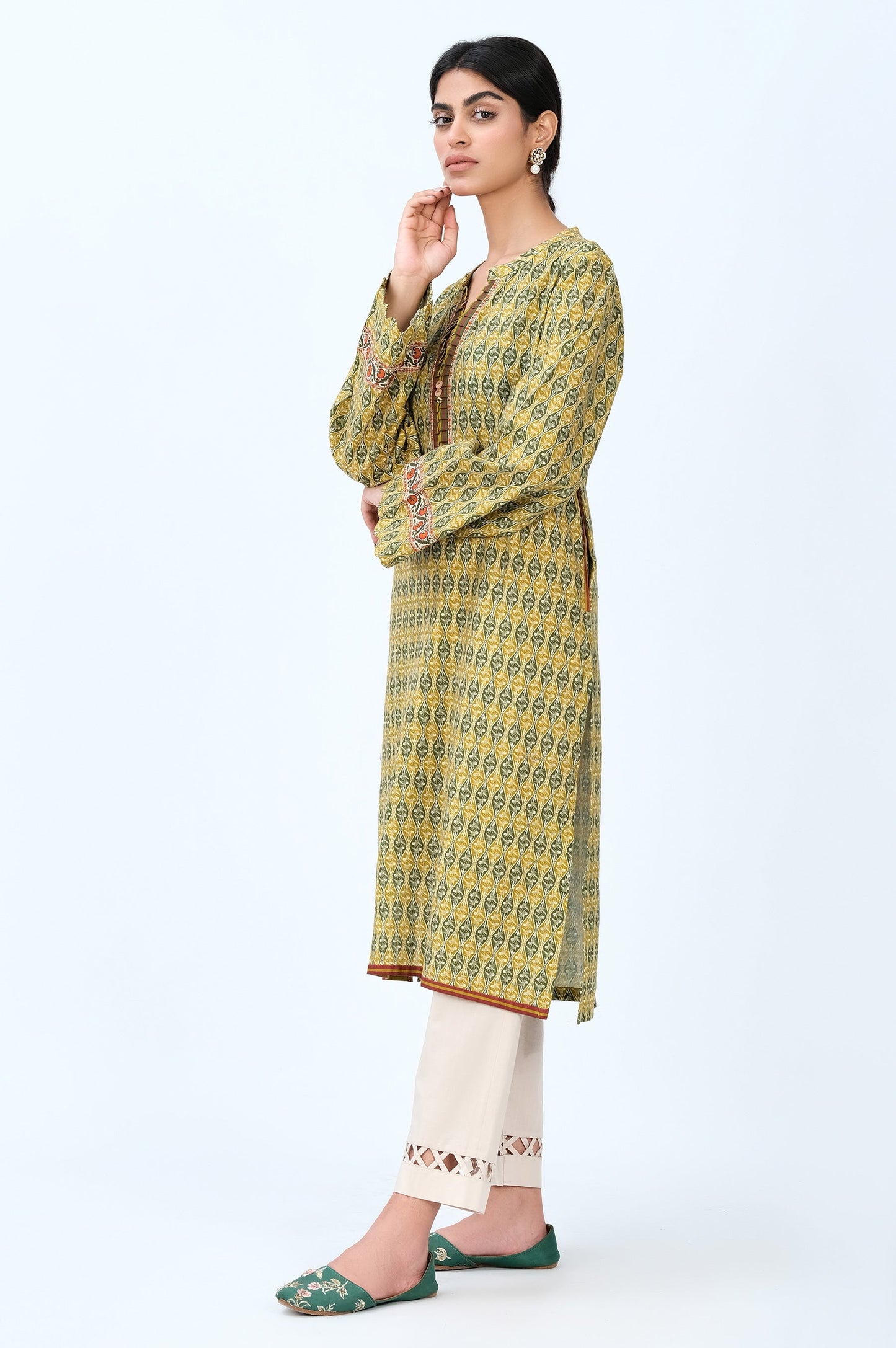 Stitched 1 Piece Digital Printed Khaddar Shirt