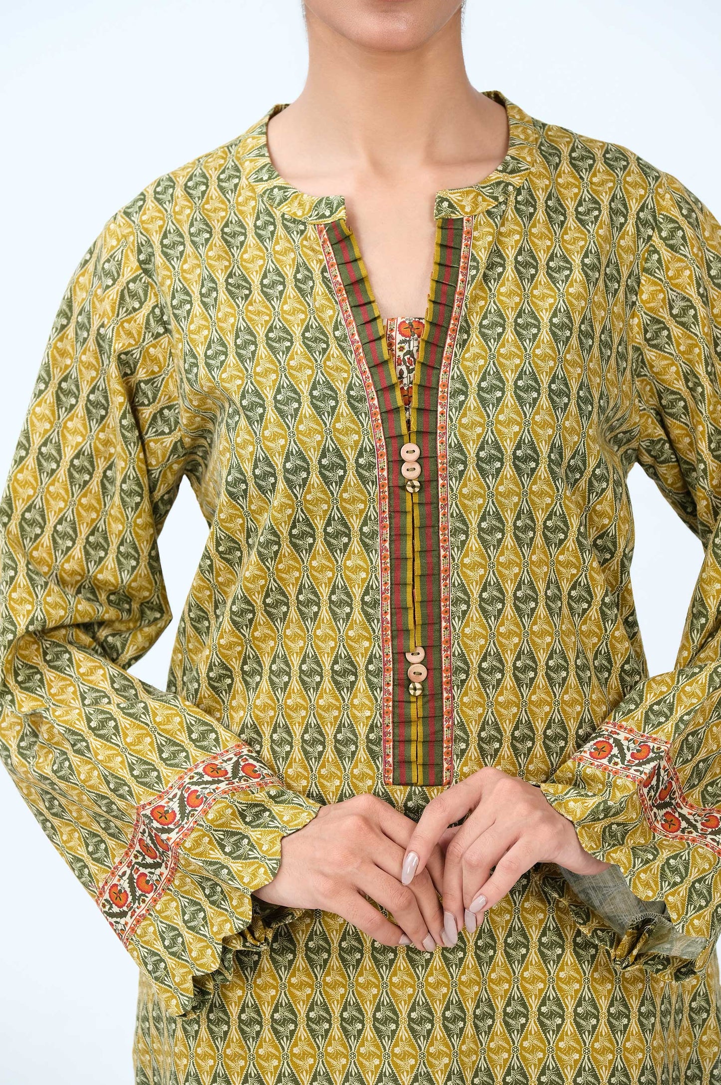 Stitched 1 Piece Digital Printed Khaddar Shirt