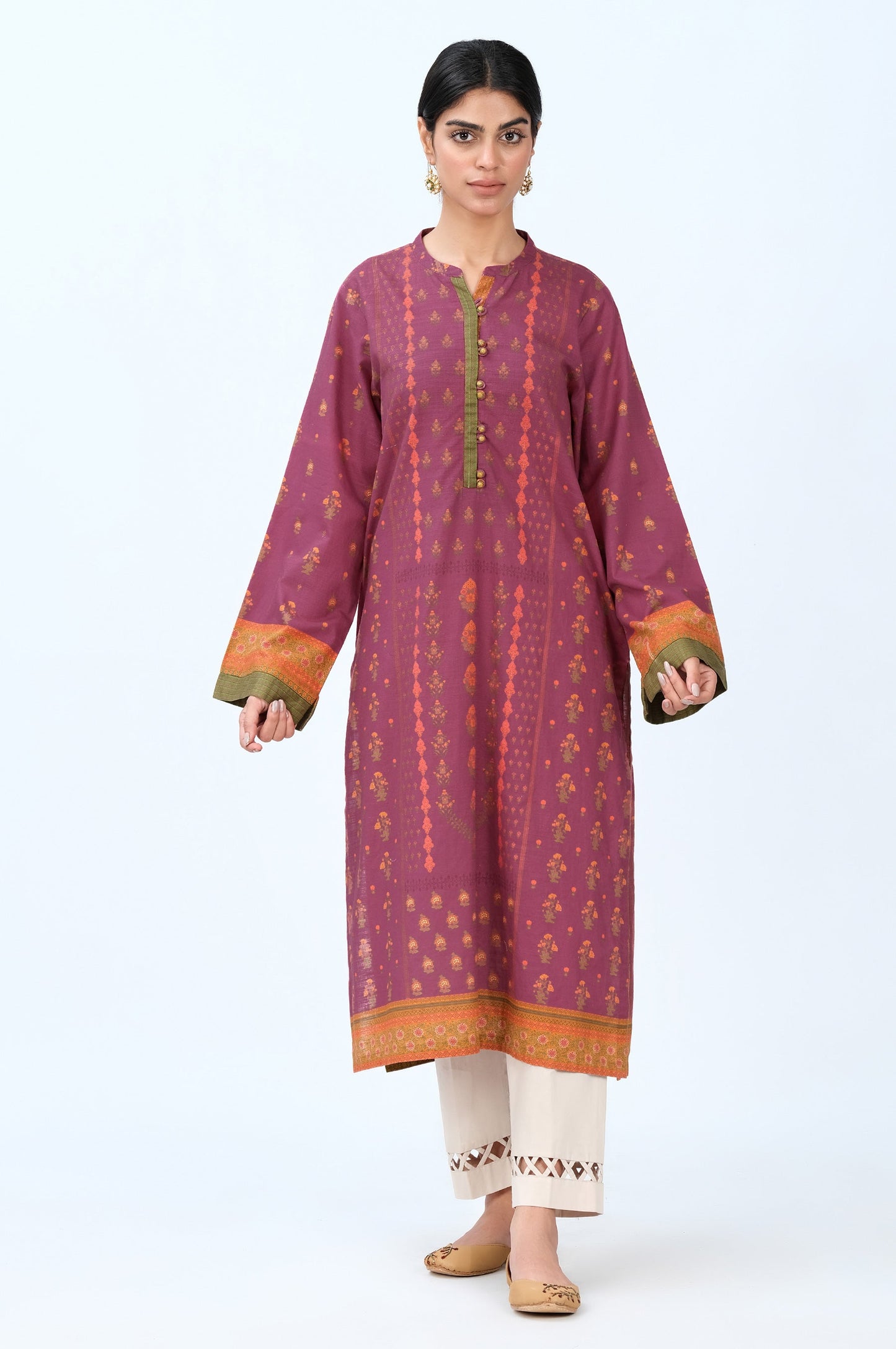 Stitched 1 Piece Digital Printed Khaddar Shirt