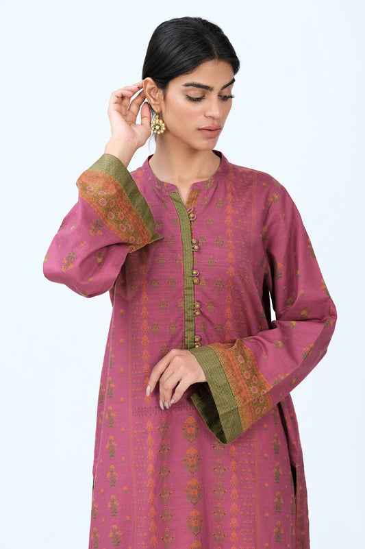 Stitched 1 Piece Digital Printed Khaddar Shirt