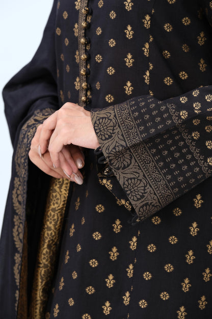 Stitched 3 Piece Yarn Dyed Jacquard Suit