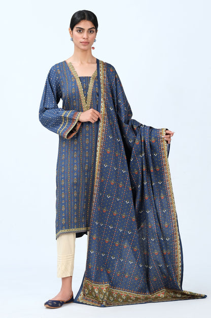 Stitched 2 Piece Printed Cottel Suit
