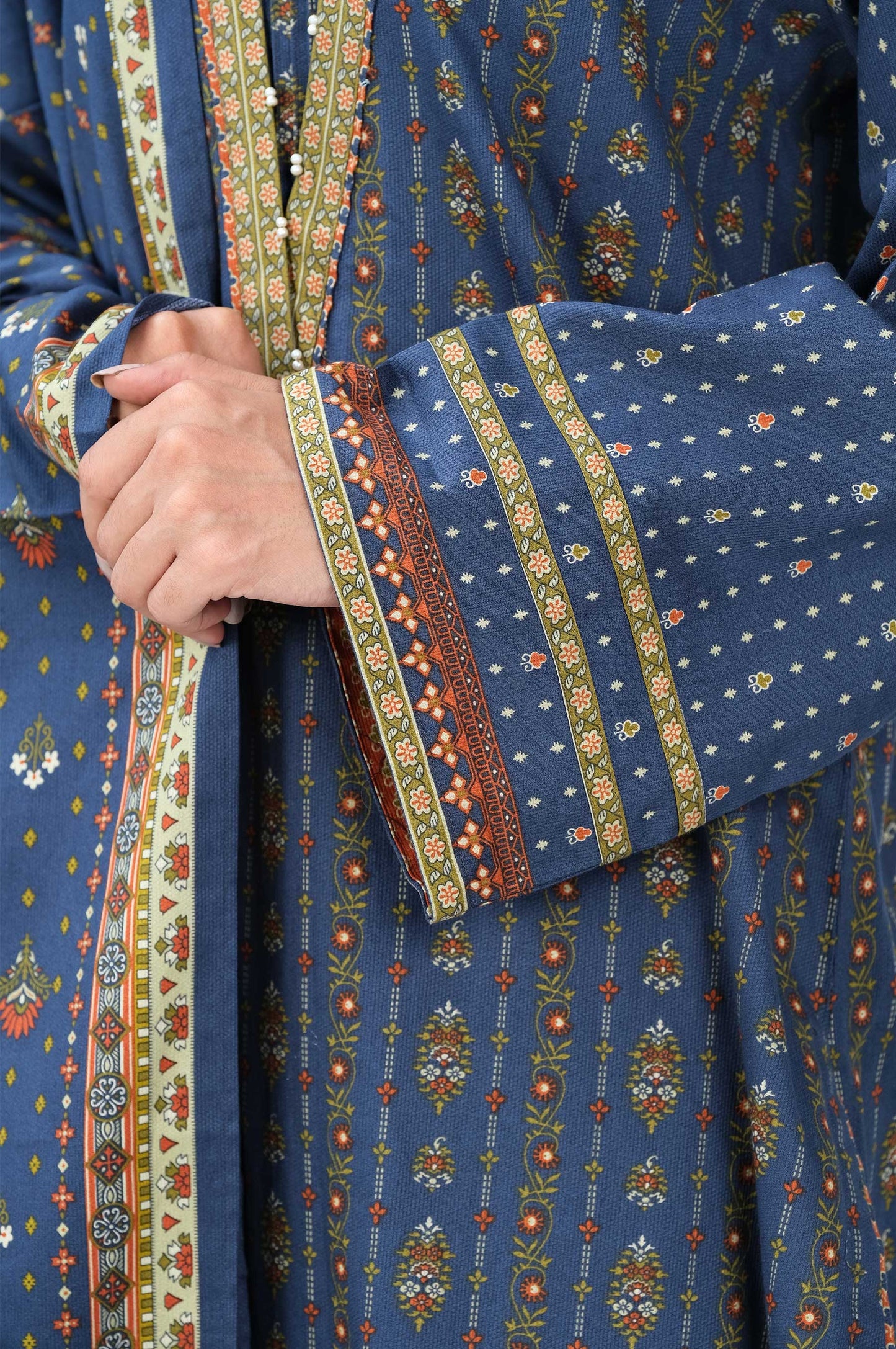 Stitched 2 Piece Printed Cottel Suit