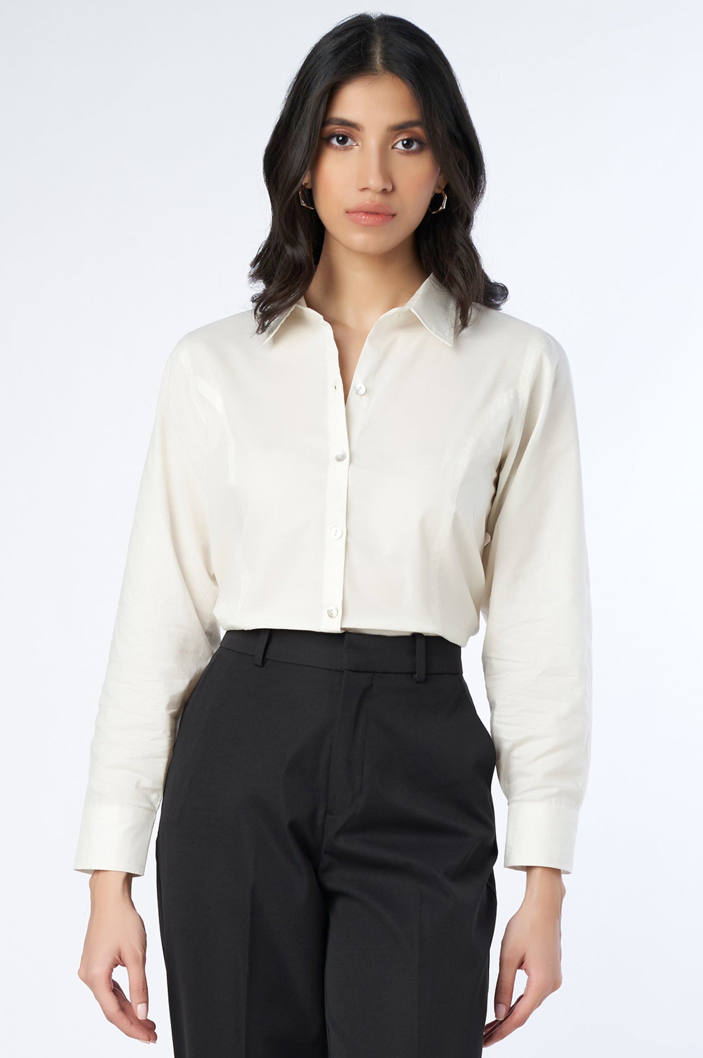 Straight Fit Formal Pants - Black