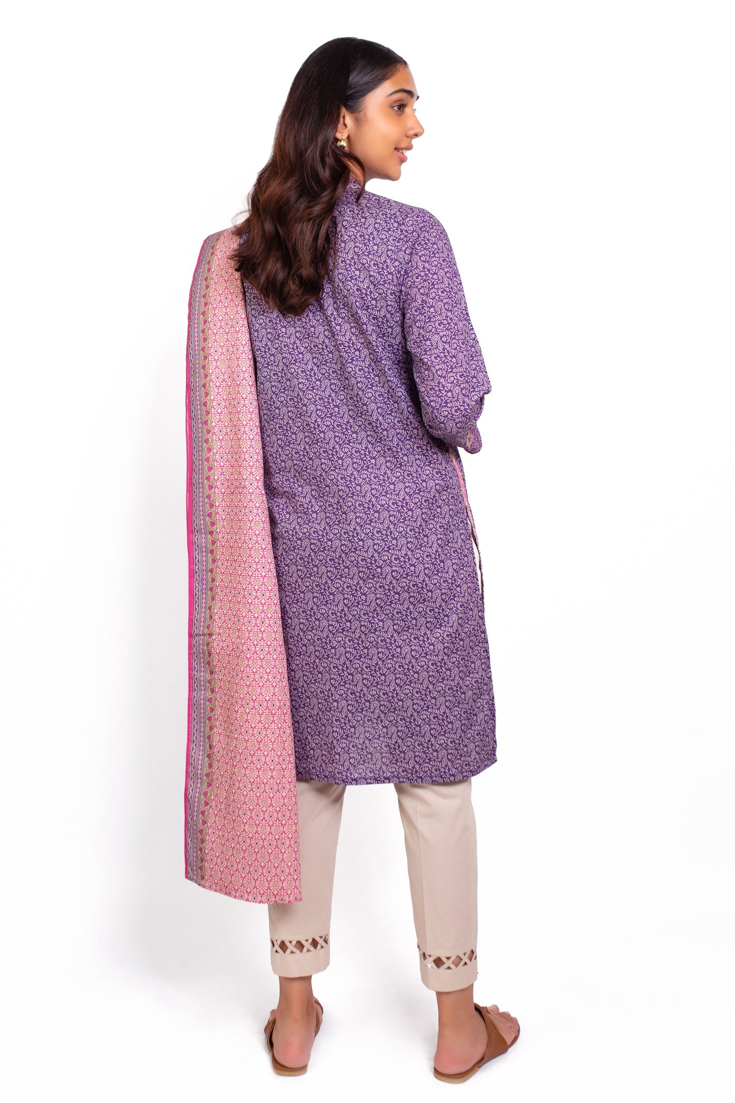 Stitched 2 Piece Printed Khaddar Suit