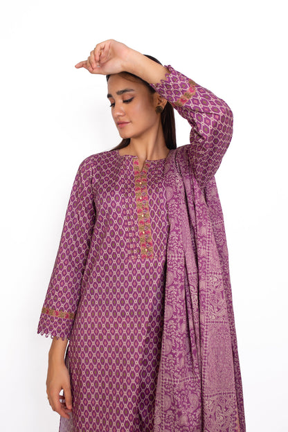 Stitched 2 Piece Printed Khaddar Suit