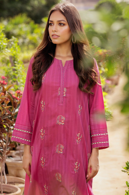 Stitched 1 Piece Embroidered Doria Lawn Shirt