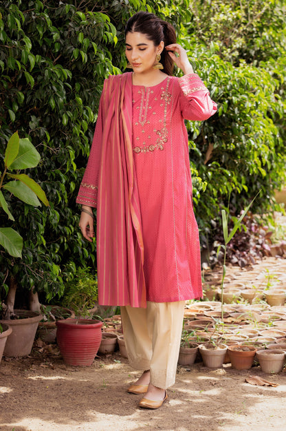 Stitched 2 Piece Embroidered Dobby Suit