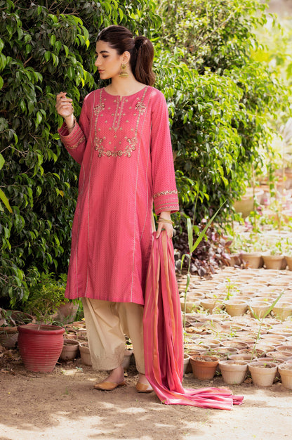 Stitched 2 Piece Embroidered Dobby Suit