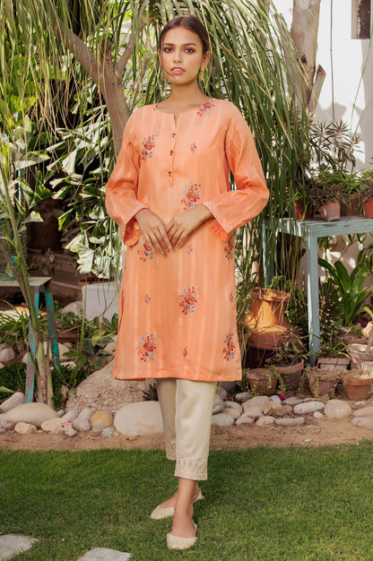 Stitched 1 Piece Embellished Dobby Shirt