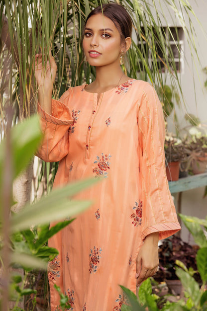 Stitched 1 Piece Embellished Dobby Shirt