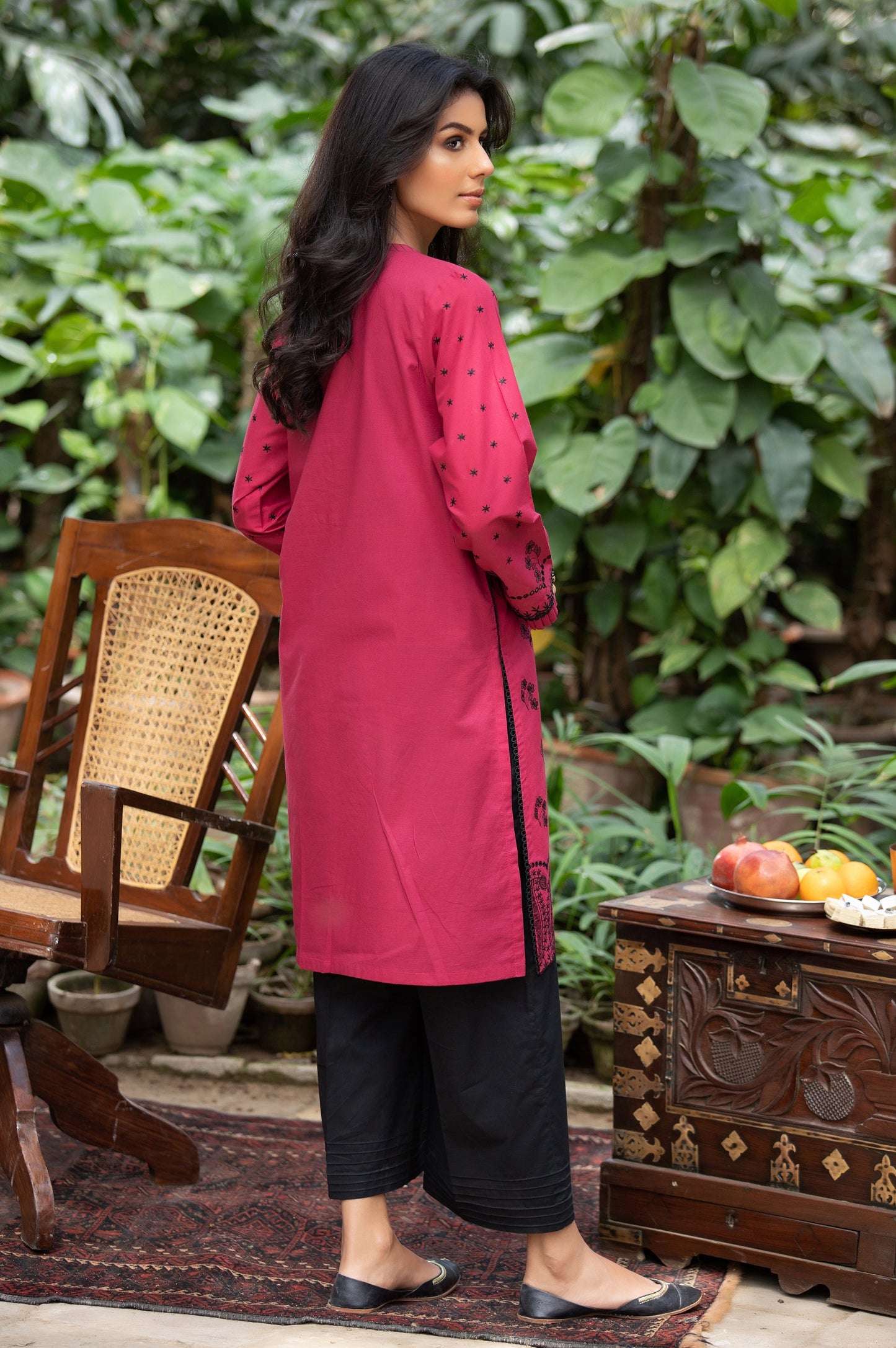 Stitched 1 Piece Chikankari Cambric Shirt