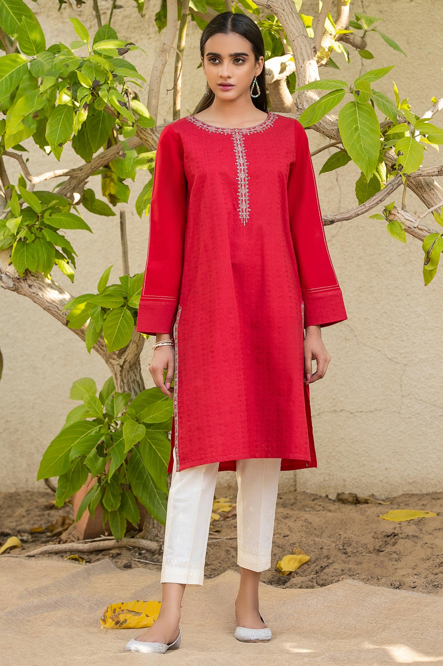 Stitched 1 Piece Embroidered Shirt