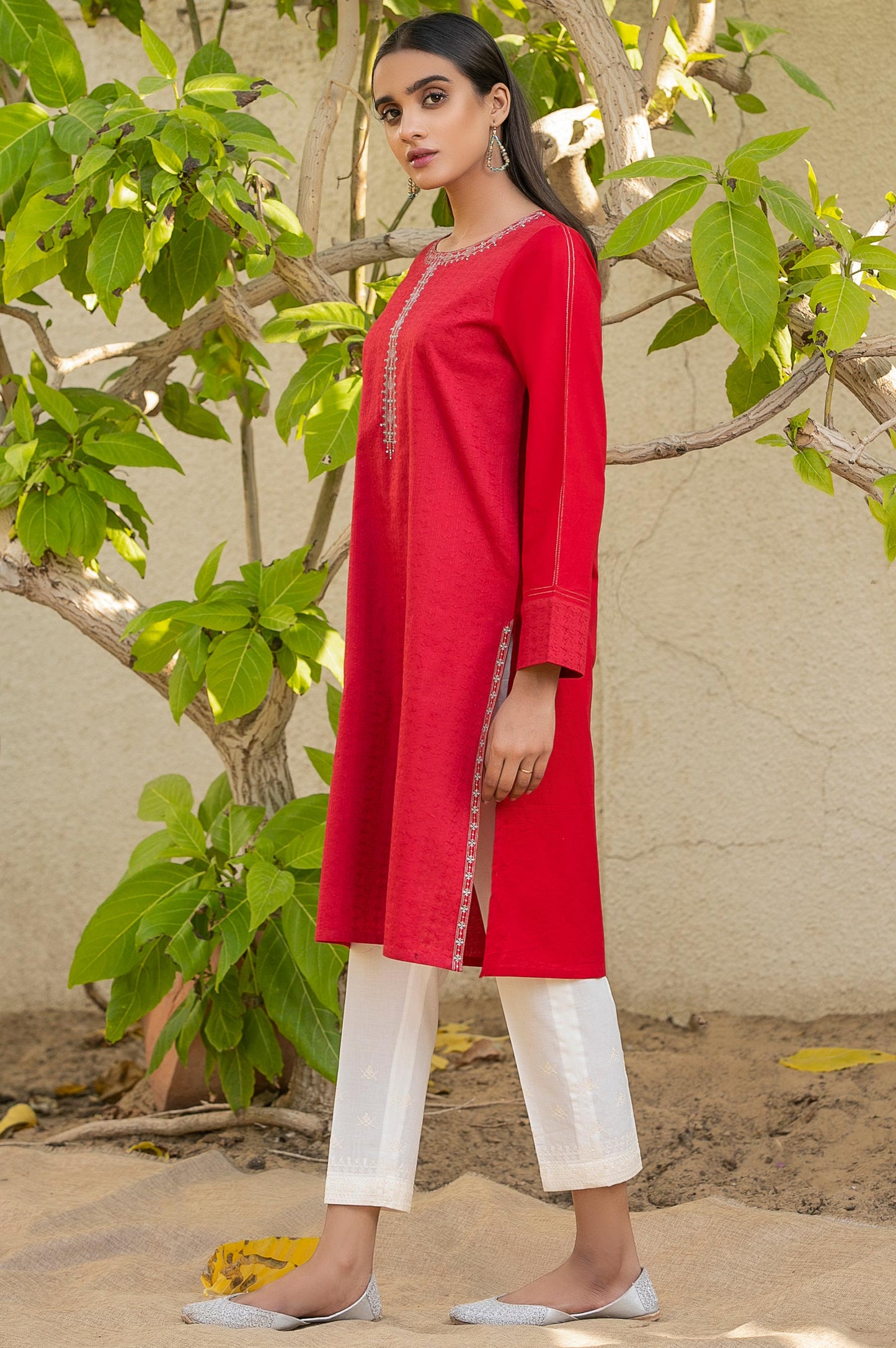 Stitched 1 Piece Embroidered Shirt