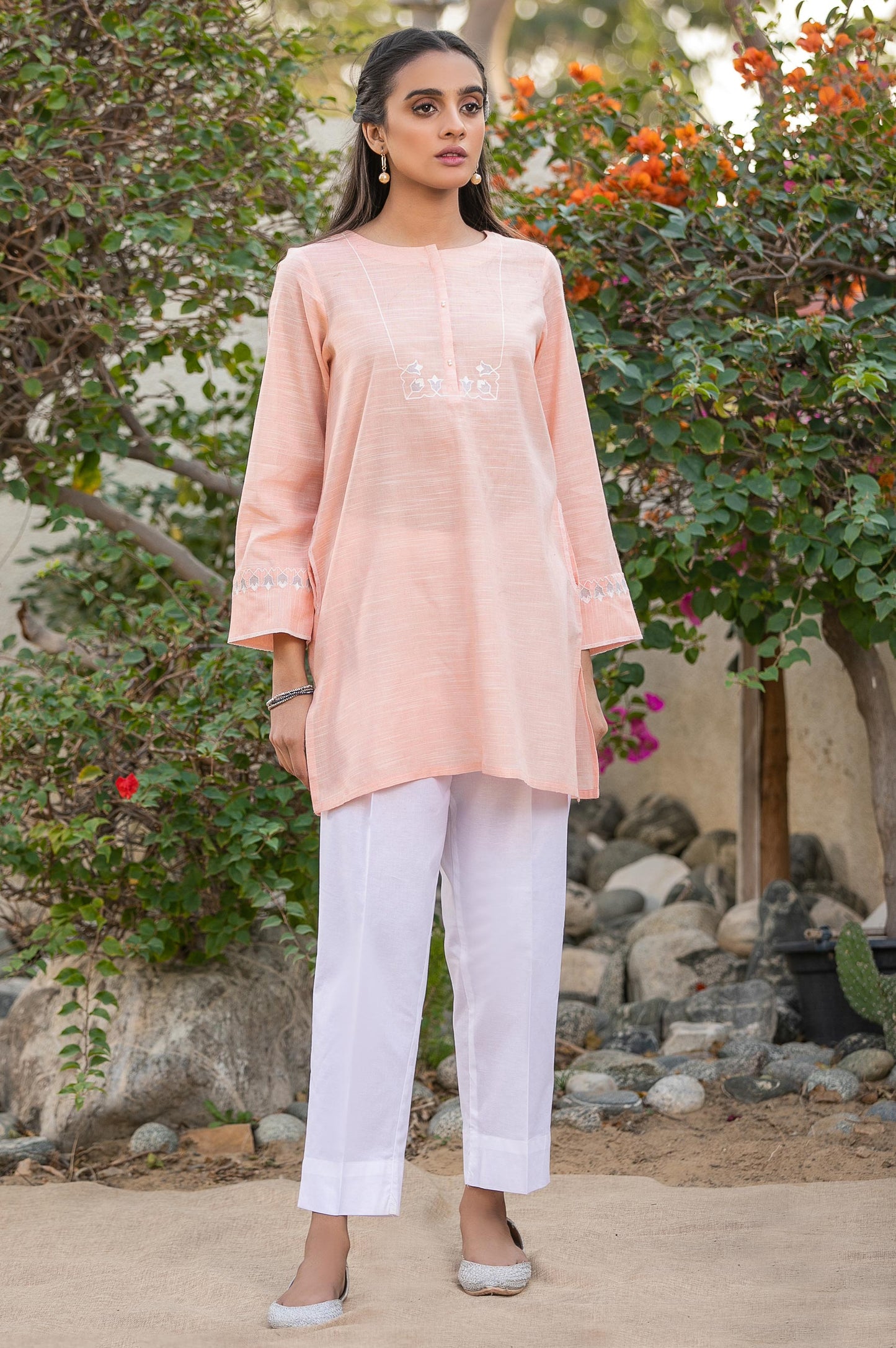 Stitched 1 Piece Embroidered Shirt