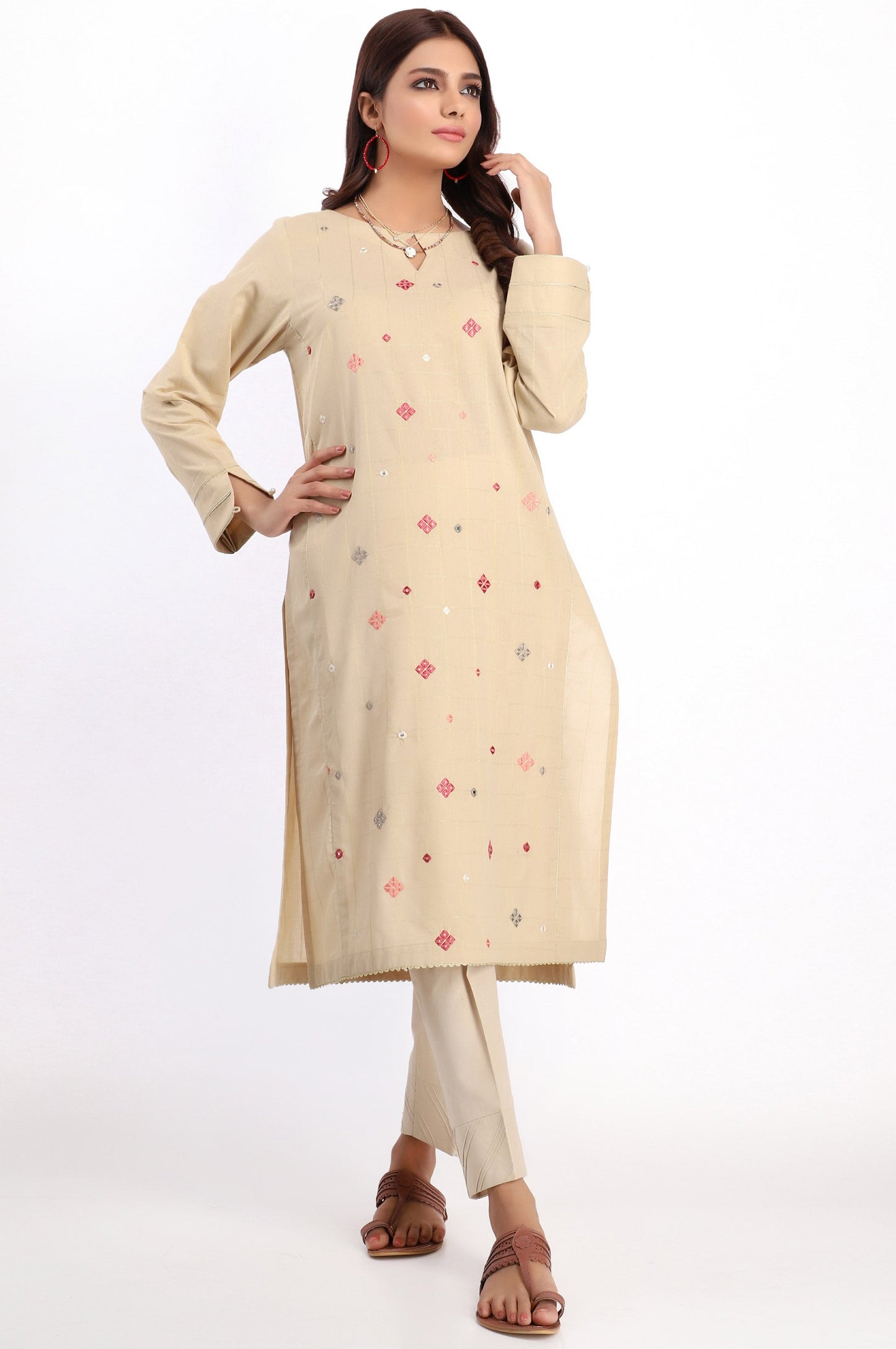 Stitched 1 Piece Embroidered Shirt