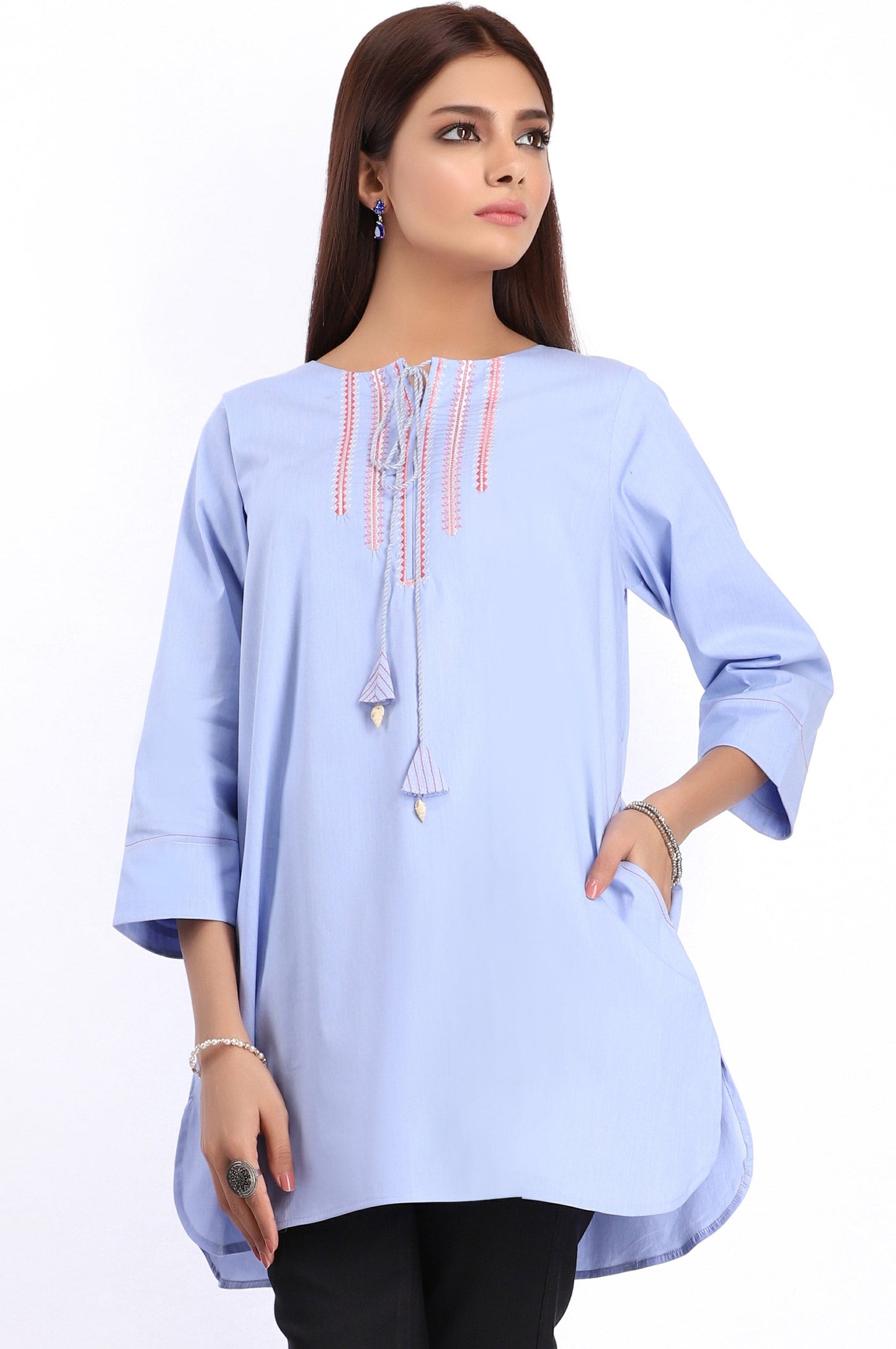 Stitched 1 Piece Embroidered Shirt