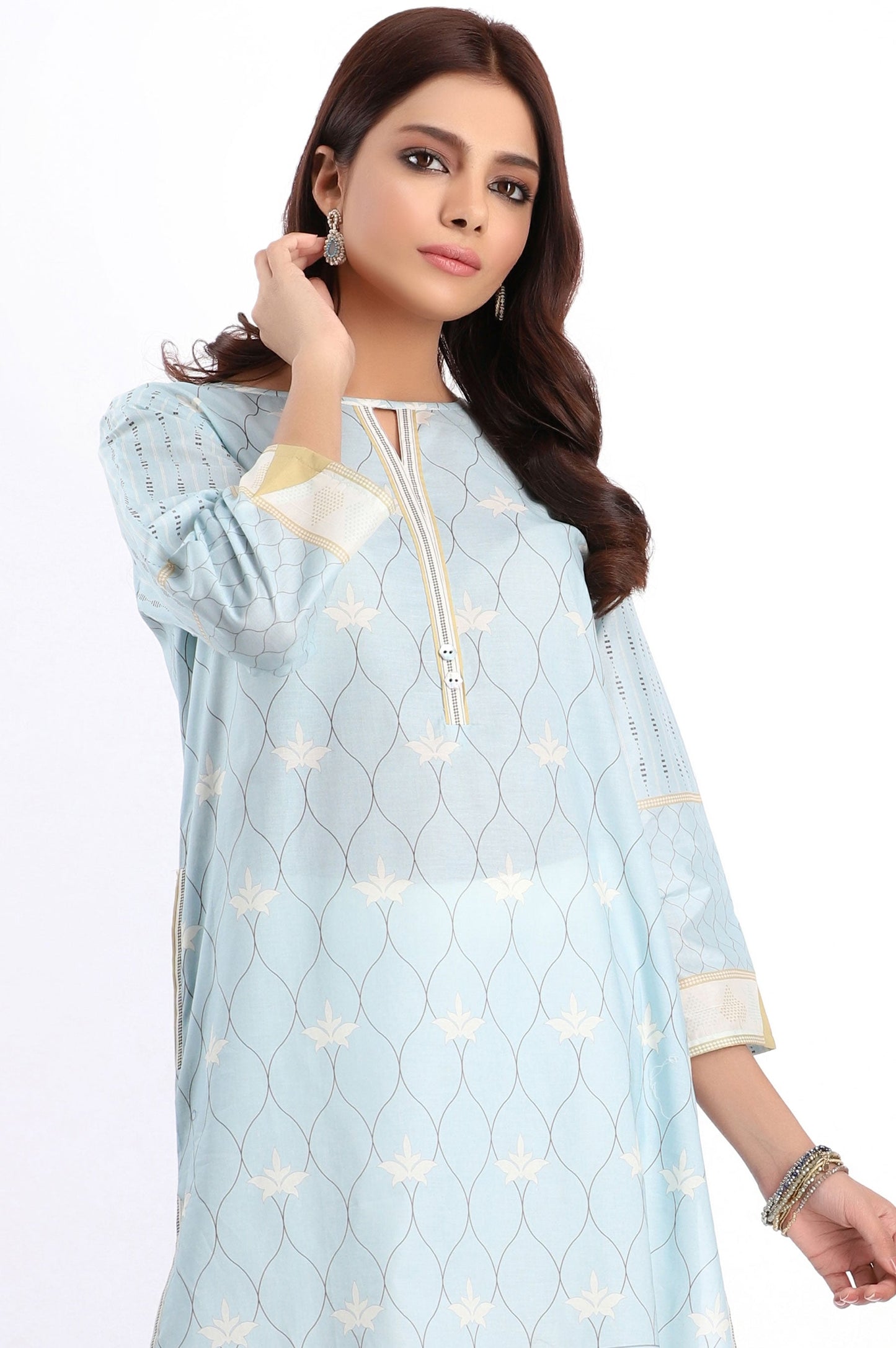 Stitched 1 Piece Embellished Shirt