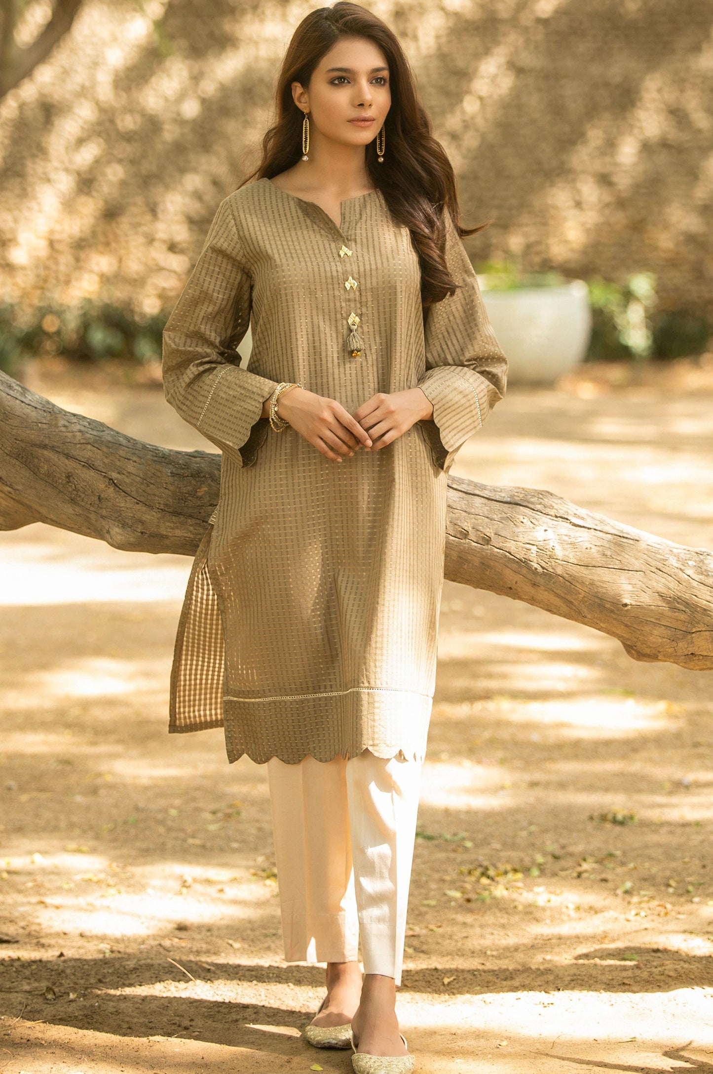 Stitched 1 Piece Embellished Shirt