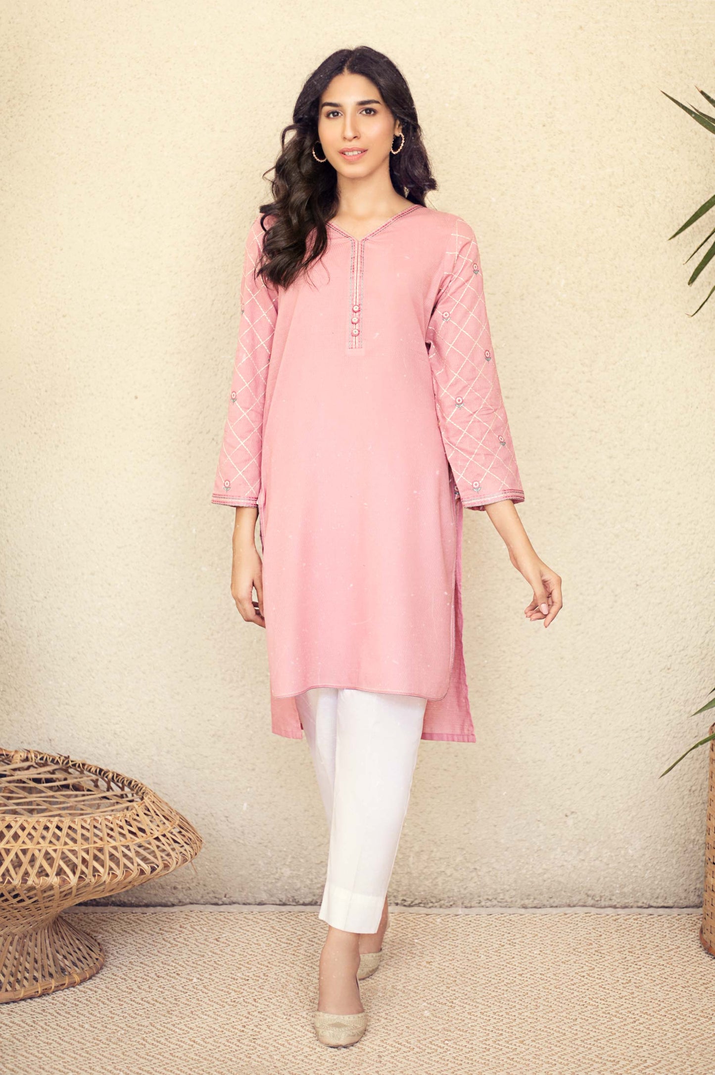 Stitched 1 Piece Embroidered Shirt