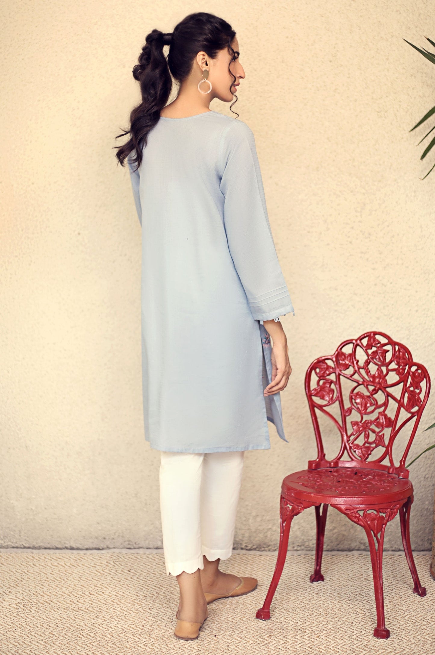 Stitched 1 Piece Embroidered Shirt