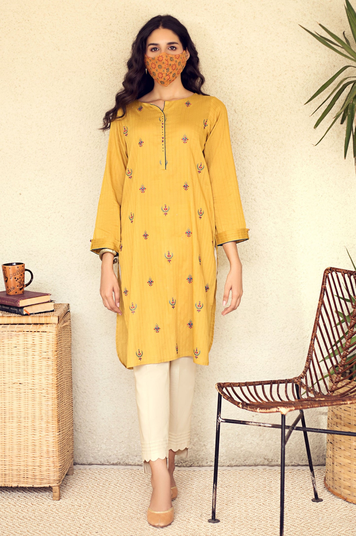 Stitched 1 Piece Embroidered Shirt