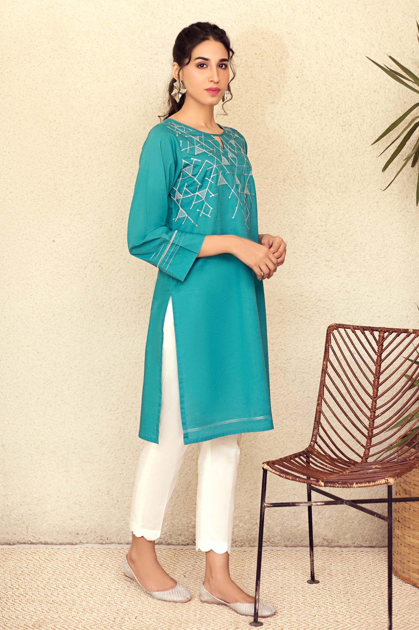 Stitched 1 Piece Embroidered Shirt