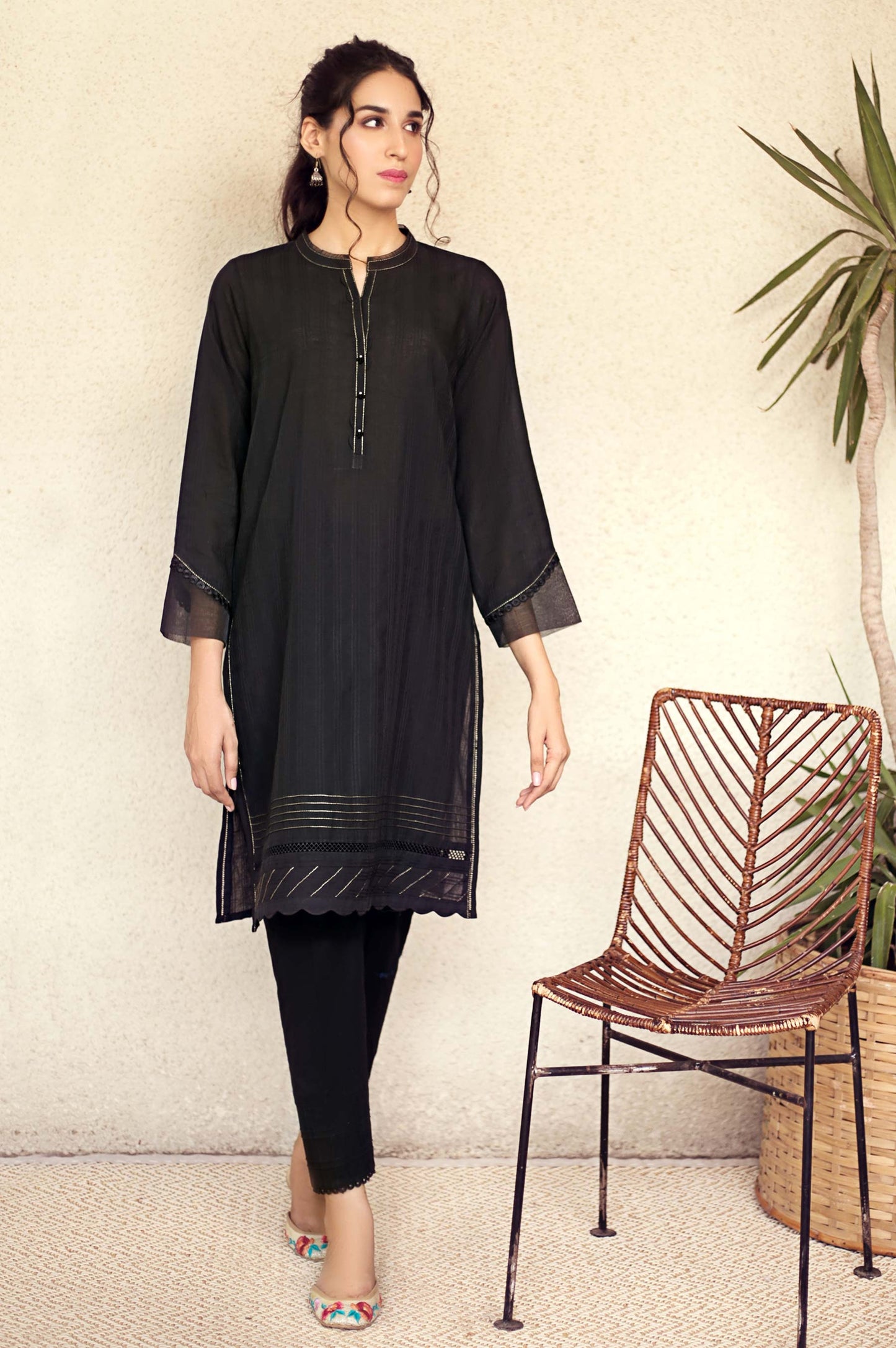 Stitched 1 Piece Embellished Shirt