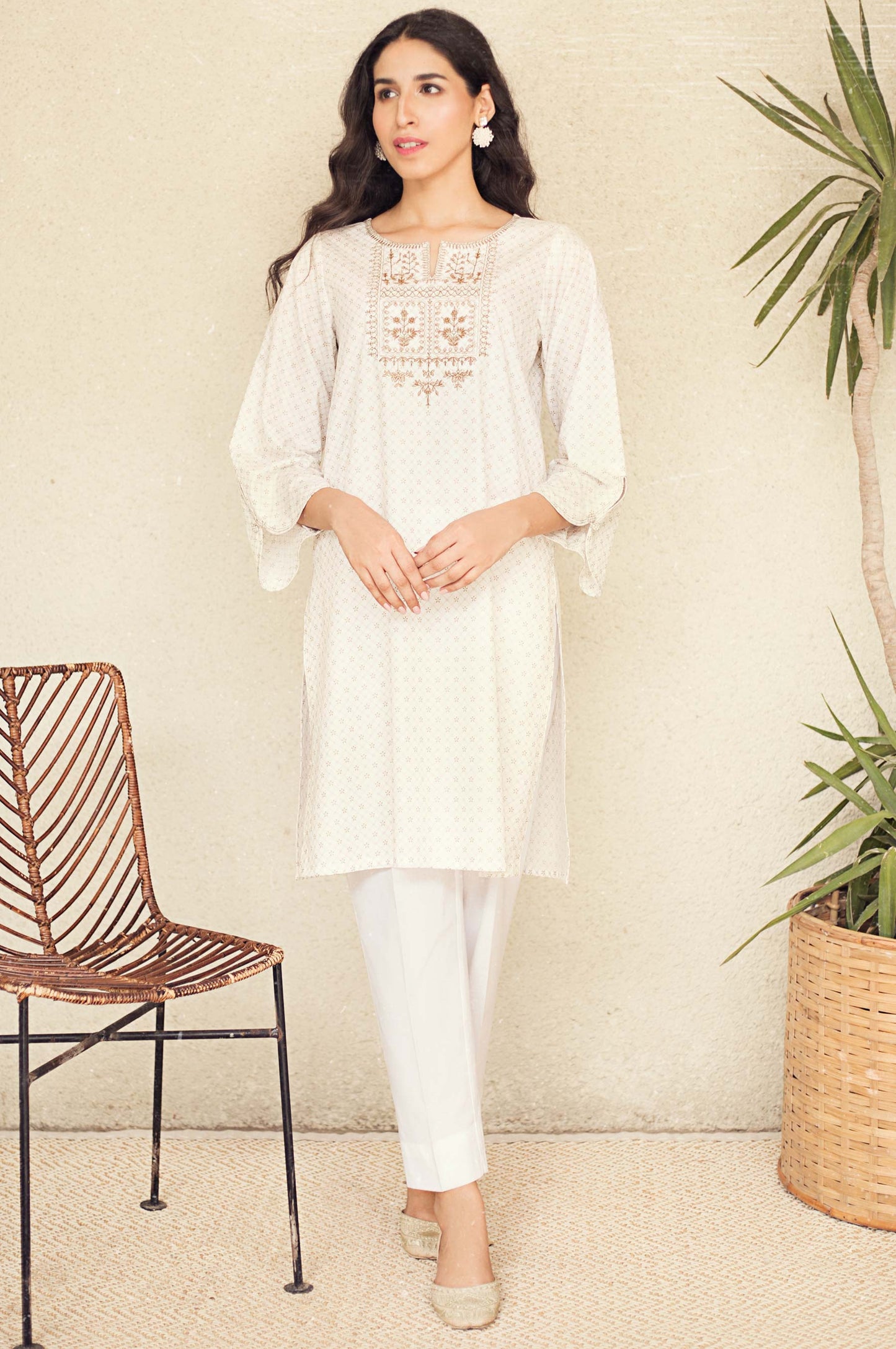 Stitched 1 Piece Embroidered Shirt