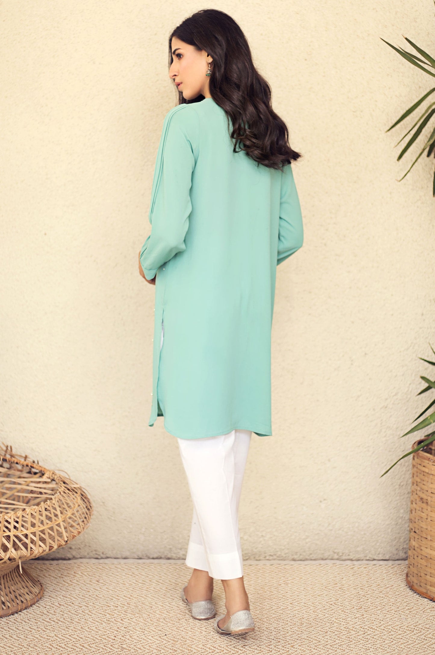 Stitched 1 Piece Embellished Shirt