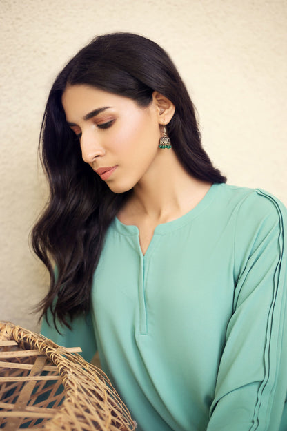 Stitched 1 Piece Embellished Shirt