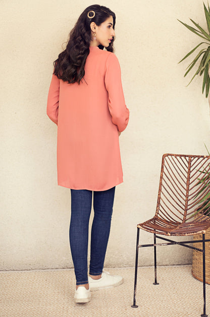 Stitched 1 Piece Embellished Shirt