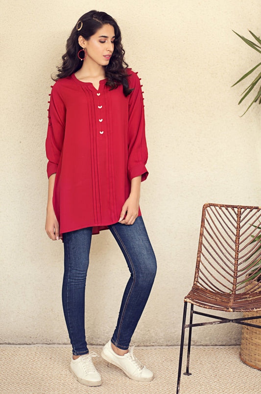 Stitched 1 Piece Embellished Shirt