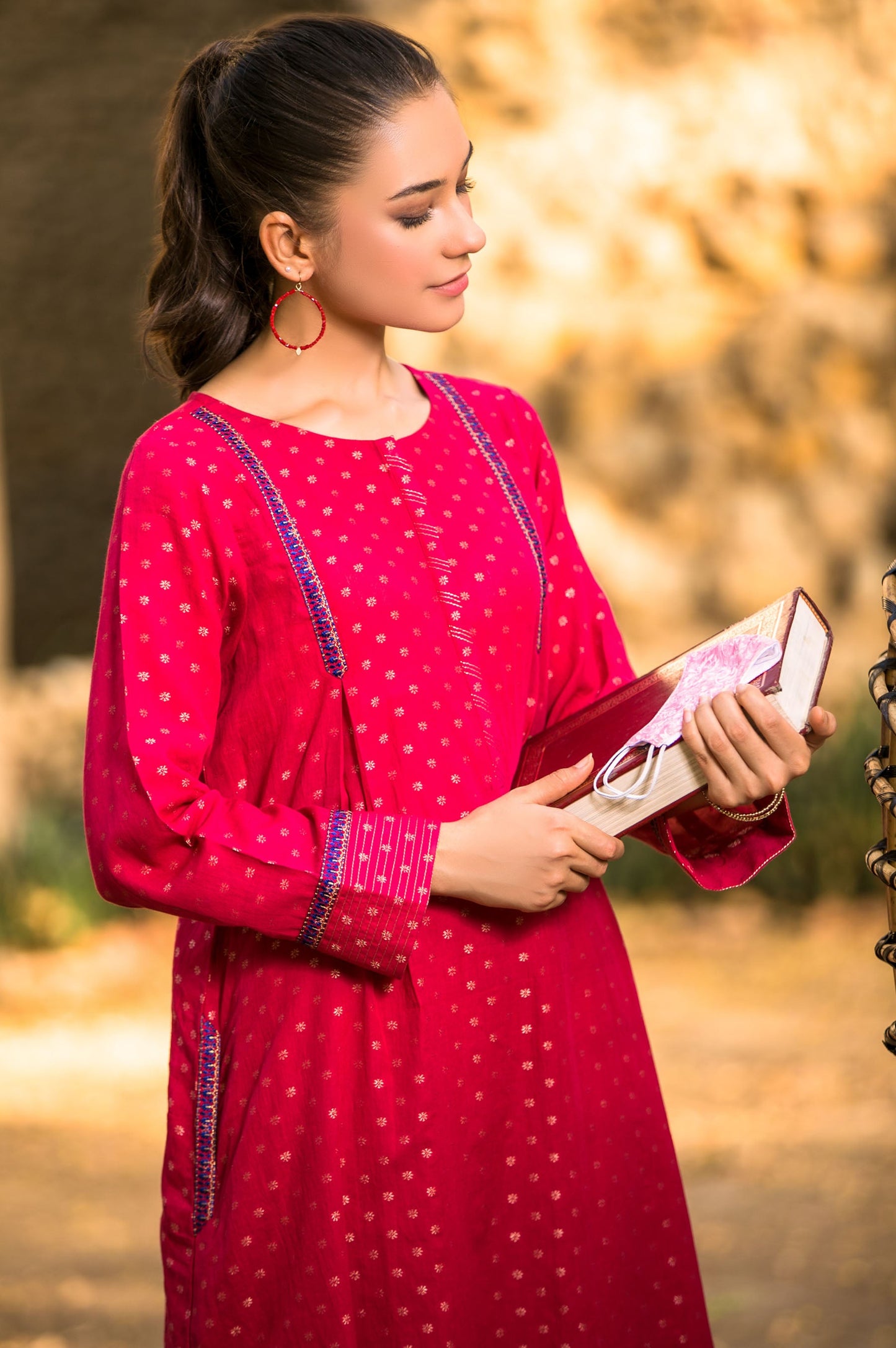 Stitched 1 Piece Embroidered Shirt