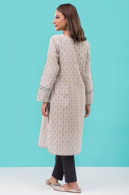 Stitched 1 Piece Embellished Jacquard Shirt