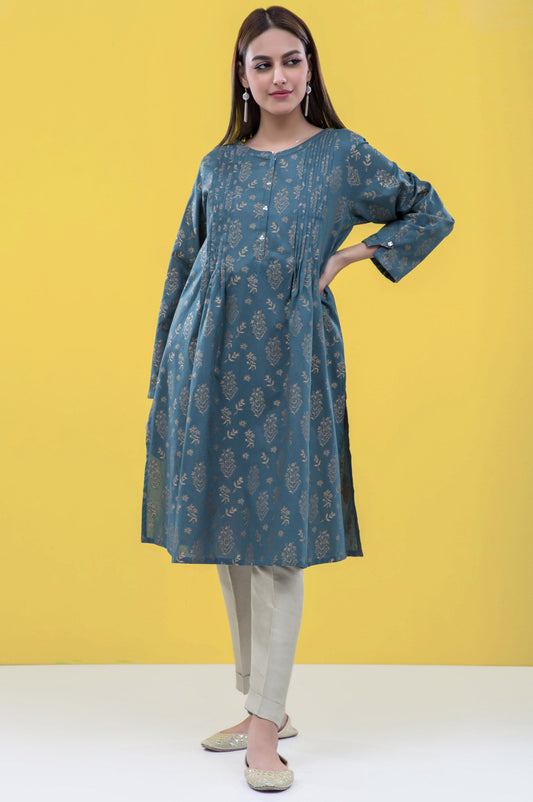 Stitched 1 Piece Embellished Jacquard Shirt